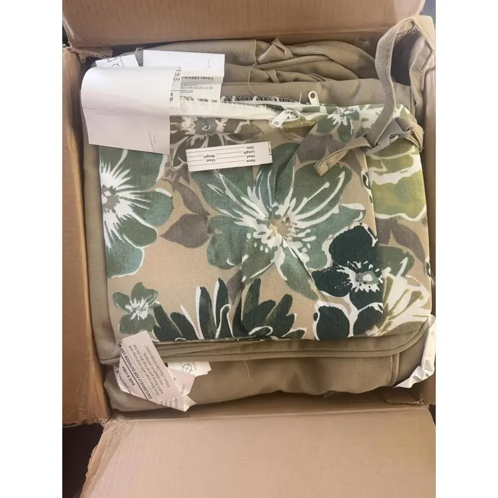 Aoodor Outdoor Chair Cushion, 23 x 25.5 Inch, Set of 2, Charcoal - Picture 4 of 6